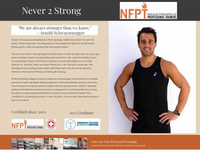 never2strong.com snapshot