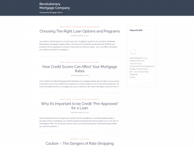 revolutionarymortgageblog.com snapshot