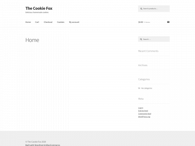 thecookiefox.com snapshot