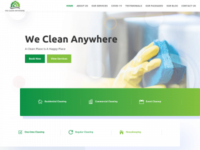 wecleananywhere.com snapshot