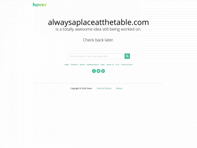 alwaysaplaceatthetable.com snapshot
