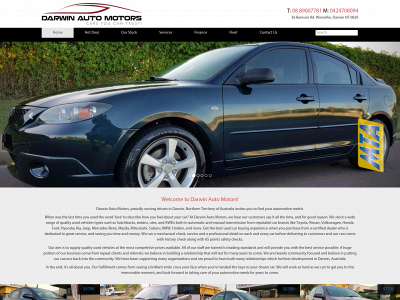 darwinautomotors.com.au snapshot