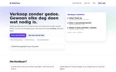 saleflowapp.nl snapshot
