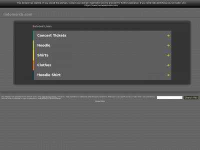 indomerch.com snapshot