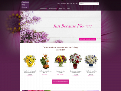 charlotteswebflorists.com snapshot