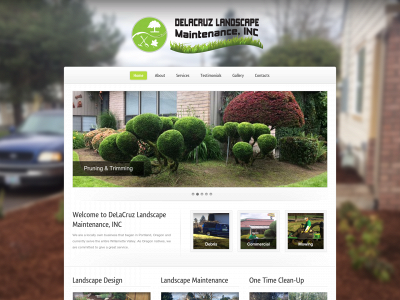 delacruzlandscape.com snapshot