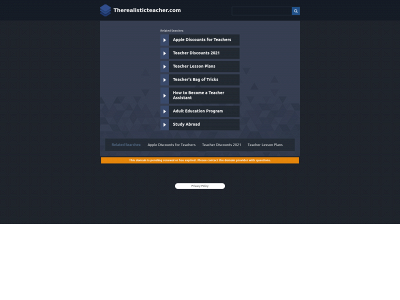 therealisticteacher.com snapshot