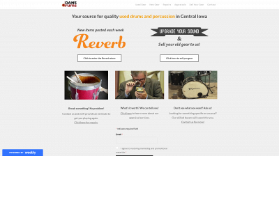 www.dansdrums.com snapshot