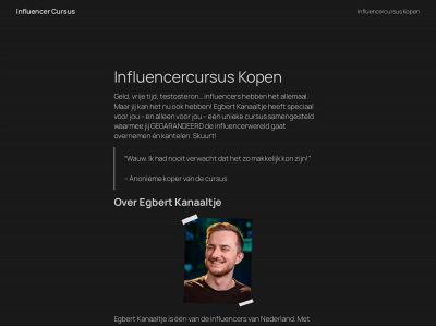 influencercursus.nl snapshot