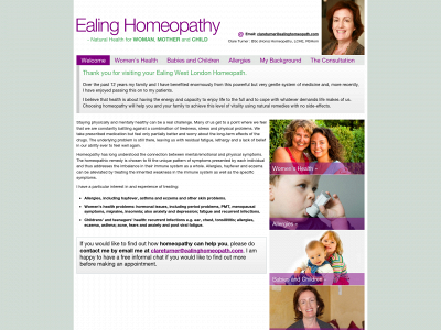 ealinghomeopath.com snapshot