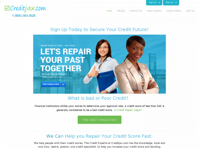 www.creditjax.com snapshot
