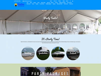 skylinepartyrents.com snapshot