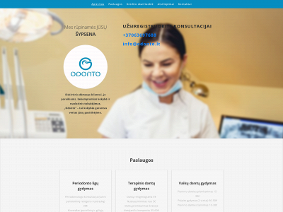 odonto.lt snapshot