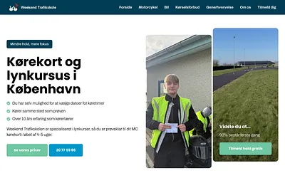 weekendtrafikskole.dk snapshot
