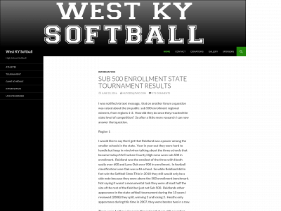 westkysoftball.com snapshot