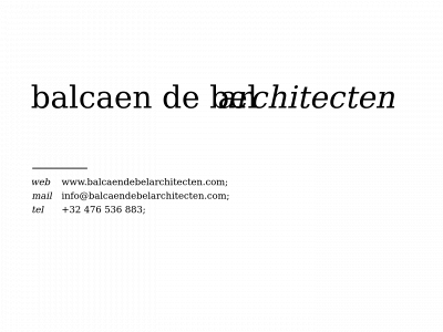 balcaendebelarchitecten.com snapshot