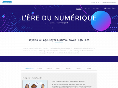 one-tech.be snapshot