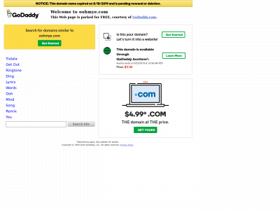 oohmye.com snapshot