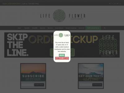 lifeflowerdispensary.com snapshot