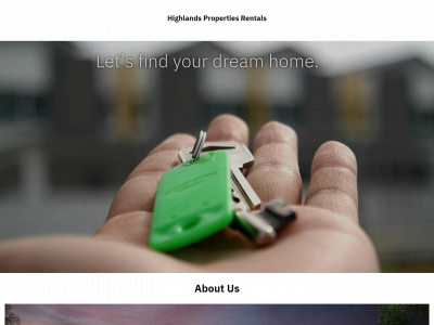 highlandspropertiesrentals.com snapshot