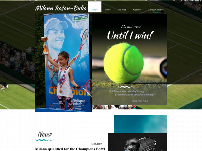 milana-tennis.com snapshot
