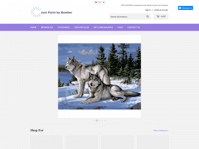 justpaintbynumber.com snapshot