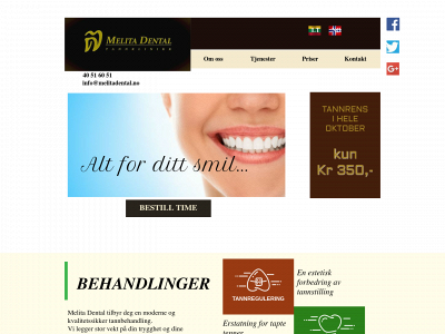 melitadental.no snapshot