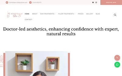 esthetiquebydrs.co.uk snapshot