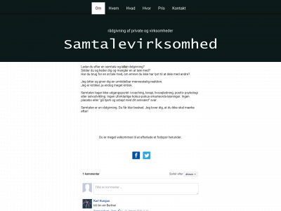 samtalevirksomhed.dk snapshot