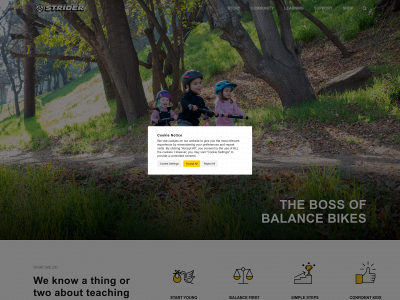 striderbikes.co.uk snapshot