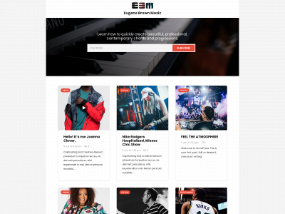 eugenebrownmusic.com snapshot