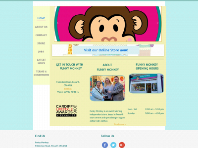 funkymonkeystore.co.uk snapshot