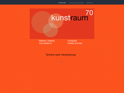 kunstraum70.de snapshot