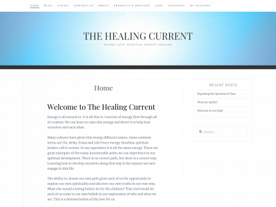 thehealingcurrent.com snapshot
