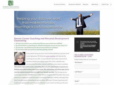 transitionscareercoaching.com snapshot