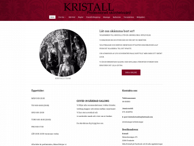 kristall-hårvård.se snapshot
