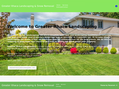 greaterithacalandscaping.com snapshot