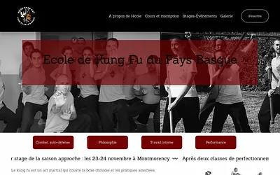 kungfu-paysbasque.fr snapshot
