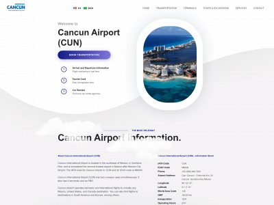 airportcancun.com snapshot