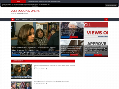 justscoopedonline.com snapshot