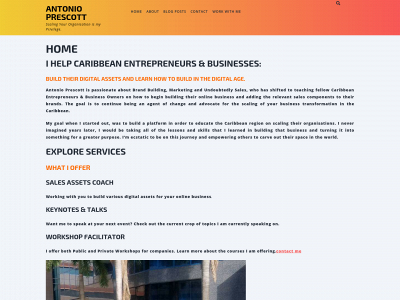 antonioprescott.com snapshot