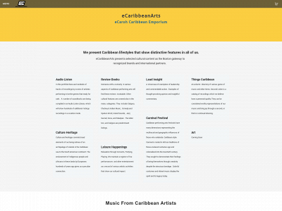 ecaribbeanarts.com snapshot