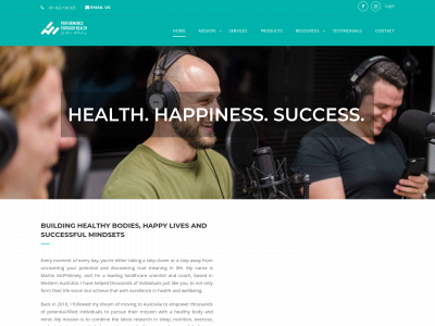 performancethroughhealth.com snapshot