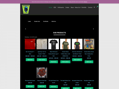 voodooresins.com snapshot