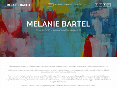 www.melaniebartelart.com snapshot