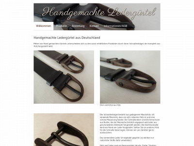 handgemachte-lederguertel.de snapshot