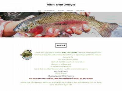 www.milanitroutcottages.com snapshot