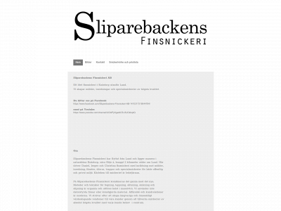 sliparebackensfinsnickeri.se snapshot