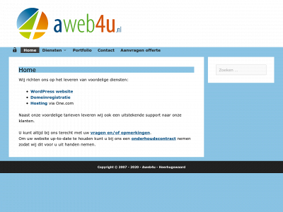 aweb4u.nl snapshot