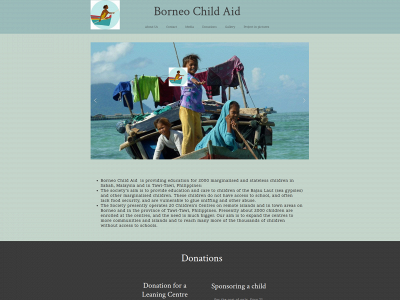 borneochildaid.org snapshot